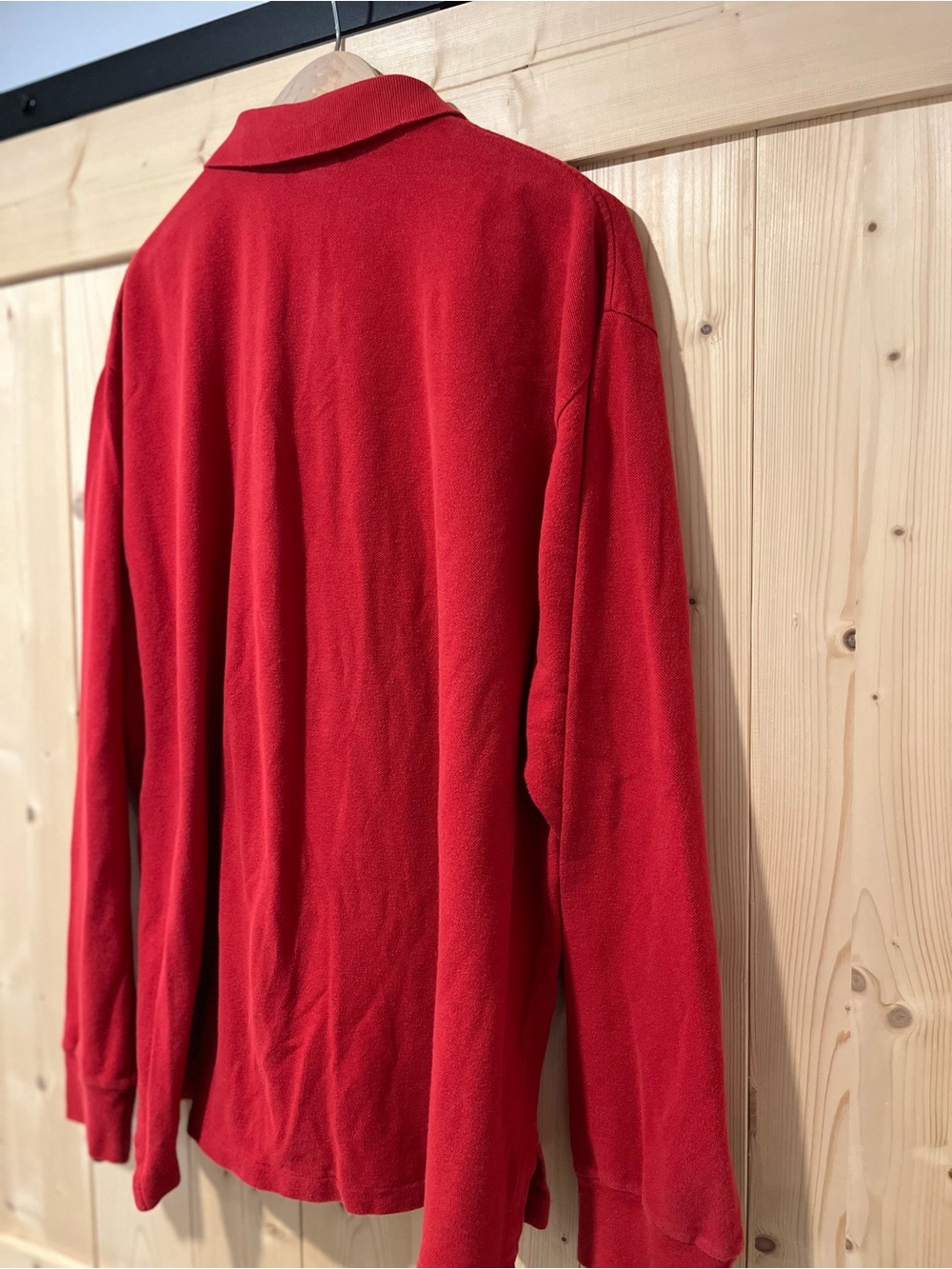 Vintage Polo Ralph Lauren Long Sleeve Polo Shirt – Red – XL 🐎 - Picture 9 of 9